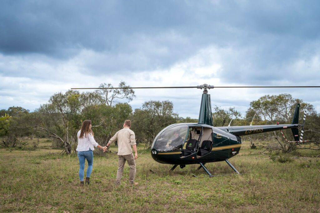 Serondella guests going on helicopter flight Serondella guests going on helicopter flight