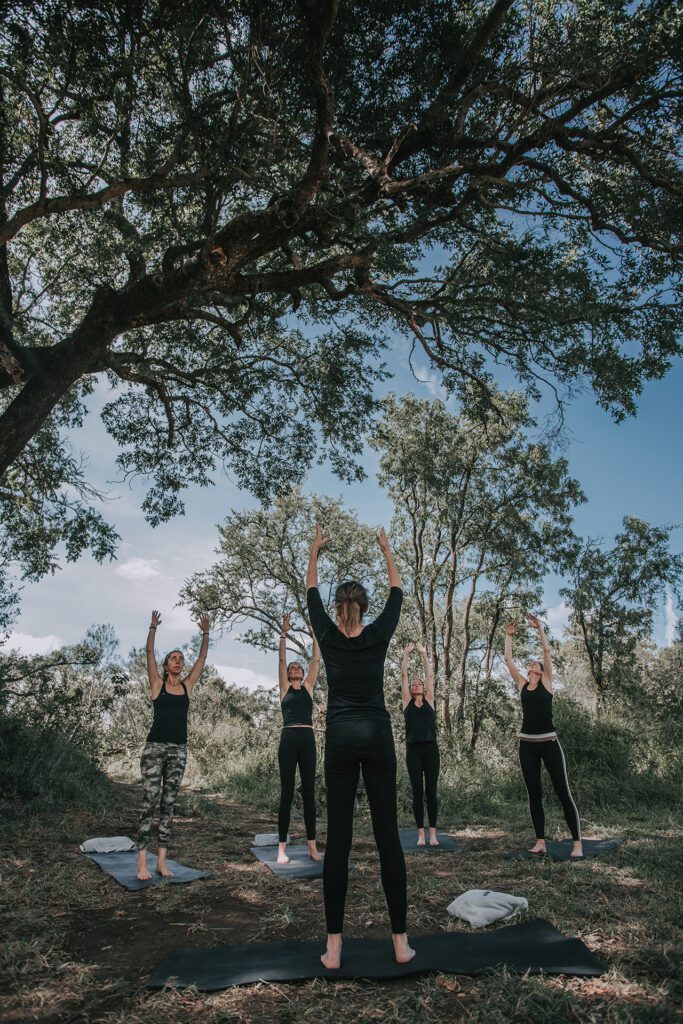 Serondella yoga in the bush Serondella yoga in the bush