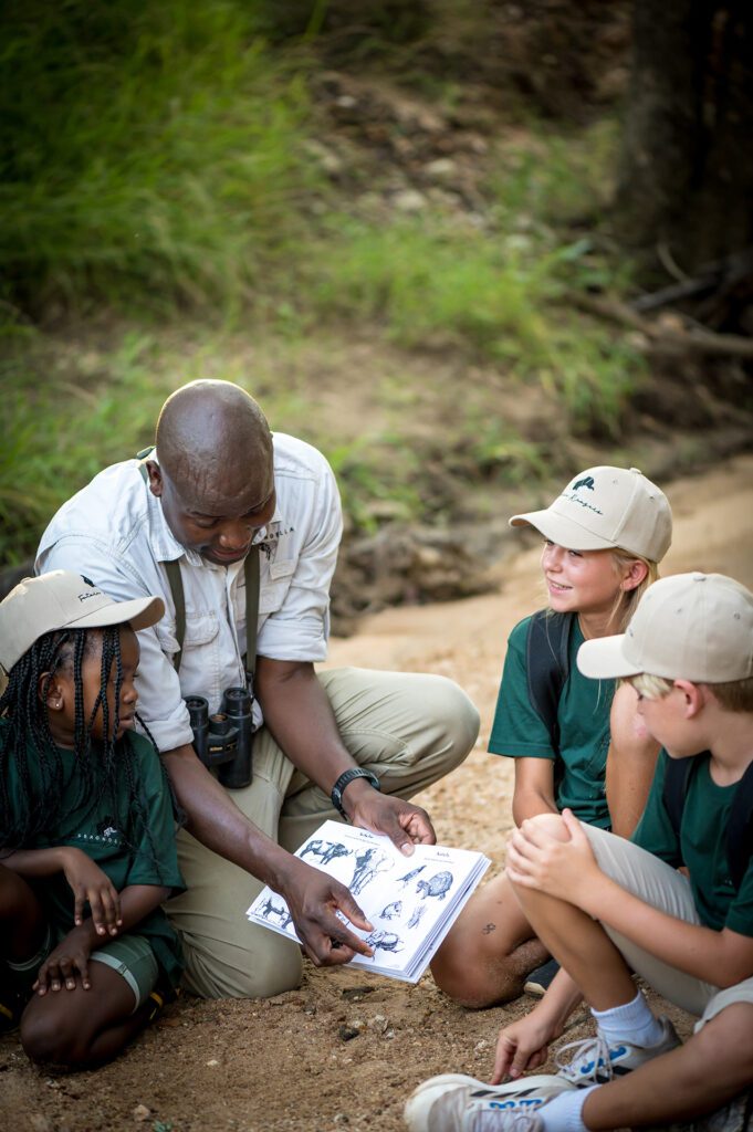 Serondella Kids on safari with guide Serondella Kids on safari with guide